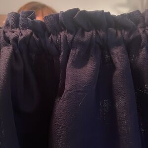 Navy valance by Mainstay